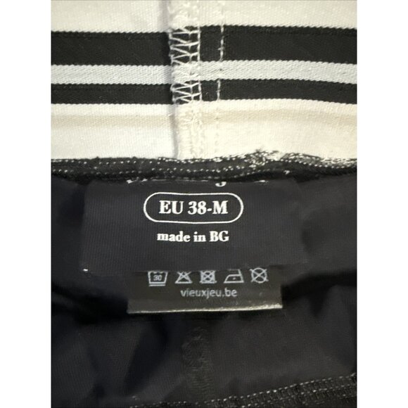 Vieux Jeu Tank Top Womens Small Med Black Pleated Back Tennis Tank &Skirt Set - Picture 7 of 13